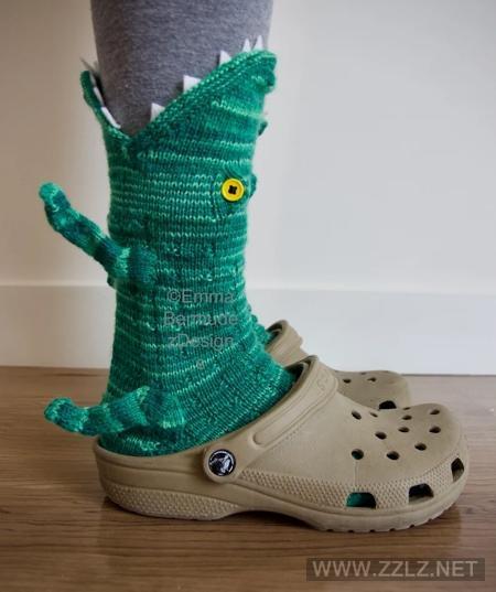 创意服装鳄鱼袜子设计